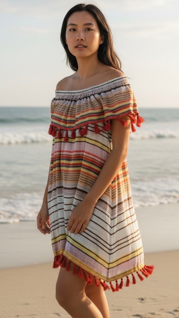 Ruby Yaya Mini Dress Anthropologie Stripe Cotton
